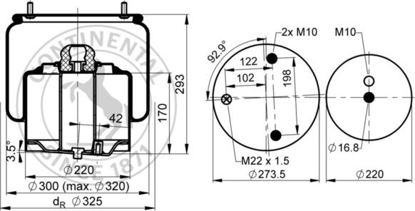 Contitech AIR Spring 6751 N P02L - Bellow, air suspension car-mod.net
