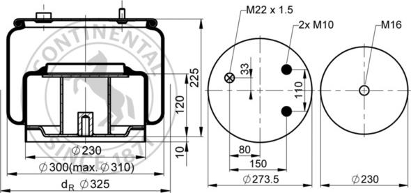 CARRO 326000821 - Bellow, air suspension car-mod.net