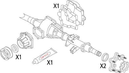 Corteco 19536274 - Gasket Set, differential car-mod.net