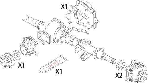 Corteco 19536273 - Gasket Set, differential car-mod.net