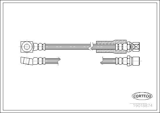 Corteco 19018874 - Brake Hose car-mod.net