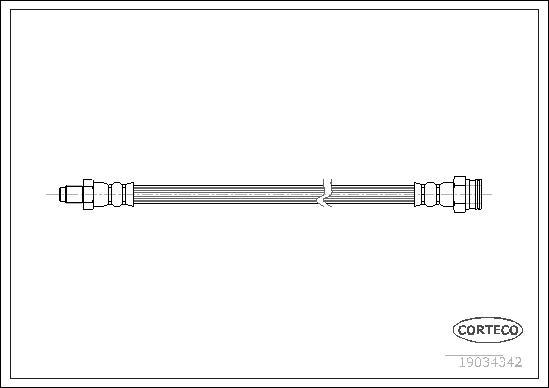 Corteco 19034342 - Brake Hose car-mod.net