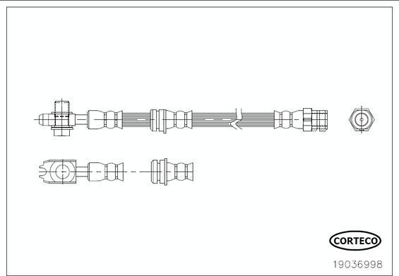 Corteco 19036998 - Brake Hose car-mod.net