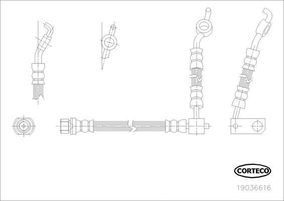 Corteco 19036616 - Brake Hose car-mod.net