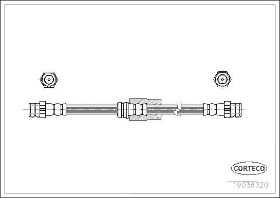 Corteco 19036320 - Brake Hose car-mod.net