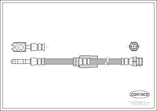 Corteco 19036321 - Brake Hose car-mod.net