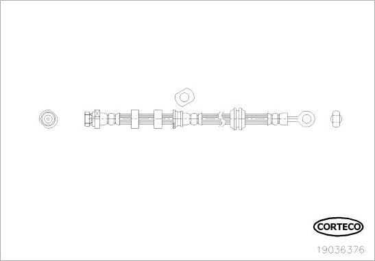 Corteco 19036376 - Brake Hose car-mod.net