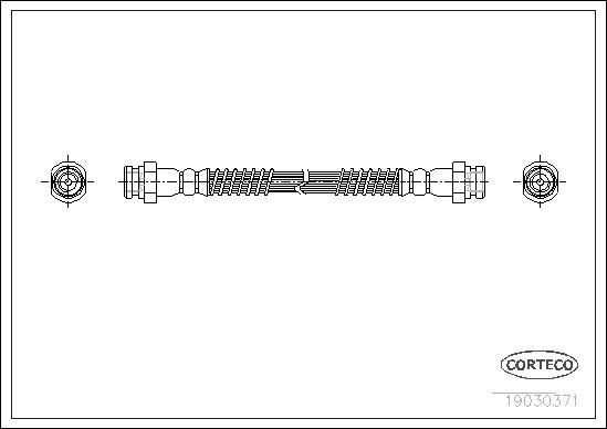Corteco 19030371 - Brake Hose car-mod.net