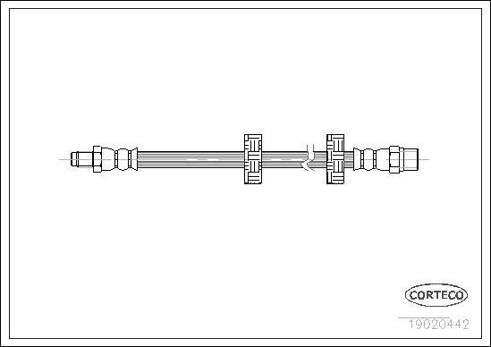 Corteco 19020442 - Brake Hose car-mod.net