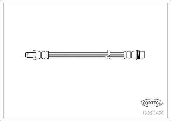 Corteco 19020436 - Brake Hose car-mod.net
