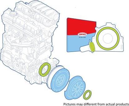 Corteco 19134536 - Shaft Seal Set, clutch car-mod.net