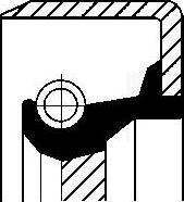 Corteco 12011455B - Shaft Seal, crankshaft car-mod.net