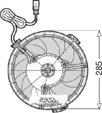 CTR 1209522 - Fan, radiator car-mod.net