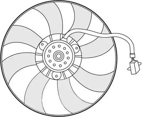 CTR 1209654 - Fan, radiator car-mod.net