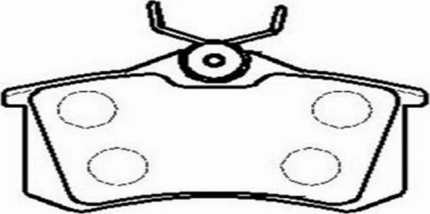 CTR CKN-51 - Brake Pad Set, disc brake car-mod.net