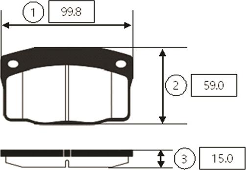 CTR GK0431 - Brake Pad Set, disc brake car-mod.net