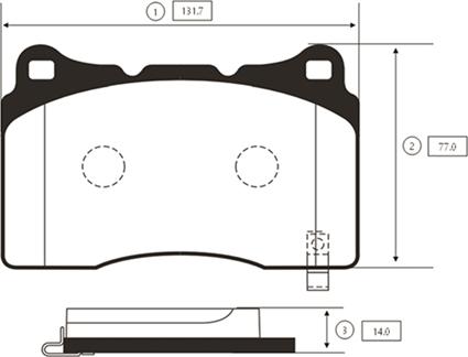 CTR GK0597 - Brake Pad Set, disc brake car-mod.net
