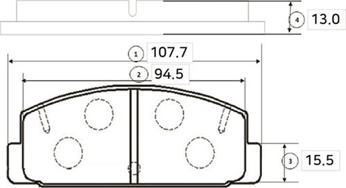 CTR GK0695 - Brake Pad Set, disc brake car-mod.net
