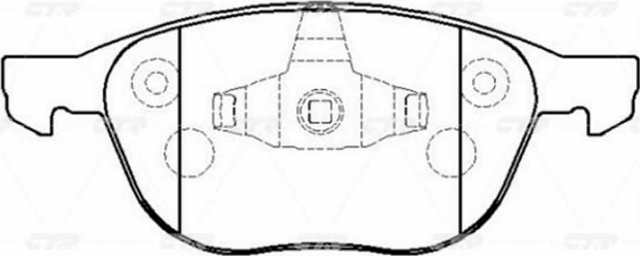 CTR GK0159P - Brake Pad Set, disc brake car-mod.net