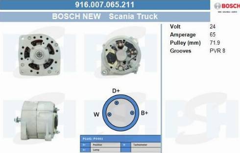 PSH 916.007.065.211 - Alternator car-mod.net