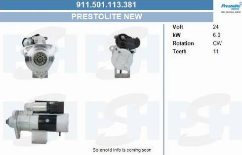 PSH 911.501.113.381 - Starter car-mod.net