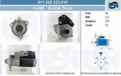 PSH 911.502.123.010 - Starter car-mod.net