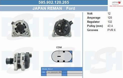 PSH 595.902.120.265 - Alternator car-mod.net