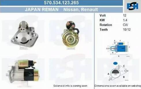 PSH 570.534.123.265 - Starter car-mod.net