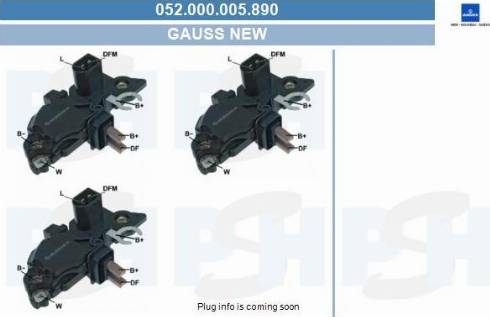 PSH 052.000.005.890 - Voltage regulator, alternator car-mod.net
