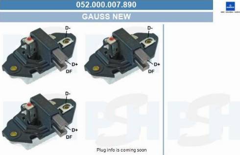 PSH 052.000.007.890 - Voltage regulator, alternator car-mod.net