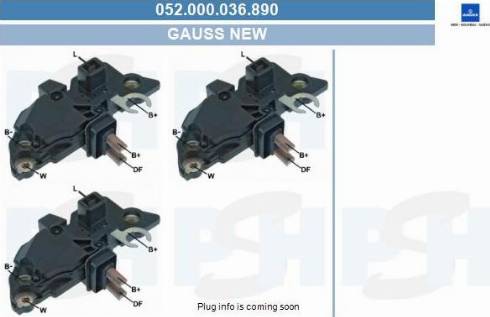 PSH 052.000.036.890 - Voltage regulator, alternator car-mod.net