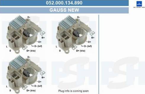 PSH 052.000.134.890 - Voltage regulator, alternator car-mod.net