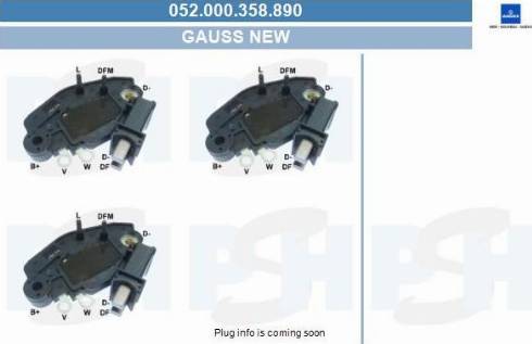 PSH 052.000.358.890 - Voltage regulator, alternator car-mod.net