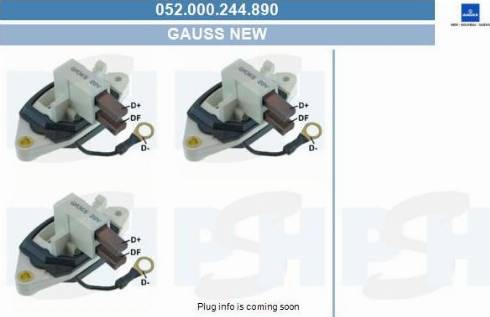 PSH 052.000.244.890 - Voltage regulator, alternator car-mod.net