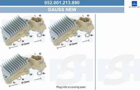 PSH 052.001.213.890 - Voltage regulator, alternator car-mod.net