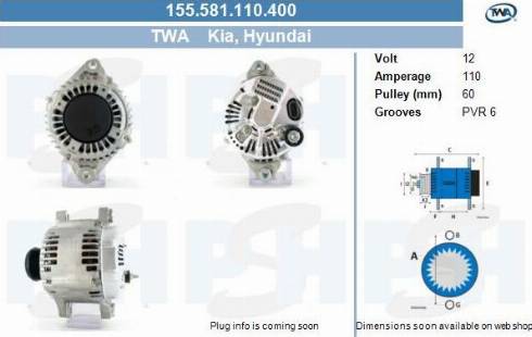 PSH 155.581.110.400 - Alternator car-mod.net