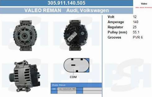 PSH 305.911.140.505 - Alternator car-mod.net
