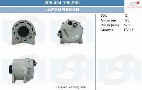 PSH 305.424.190.265 - Alternator car-mod.net