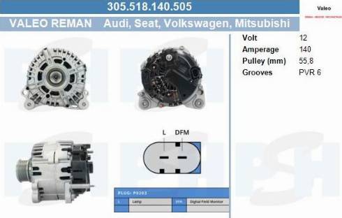 PSH 305.518.140.505 - Alternator car-mod.net
