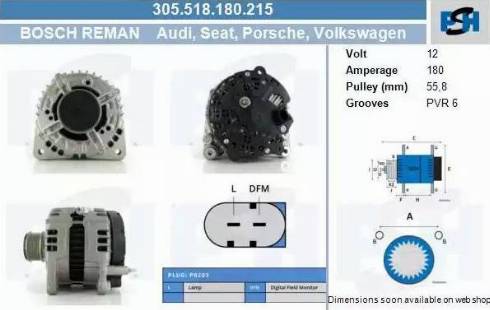 PSH 305.518.180.215 - Alternator car-mod.net