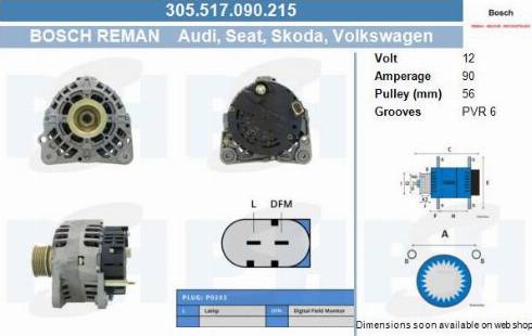PSH 305.517.090.215 - Alternator car-mod.net
