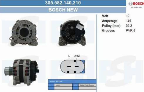 PSH 305.582.140.210 - Alternator car-mod.net