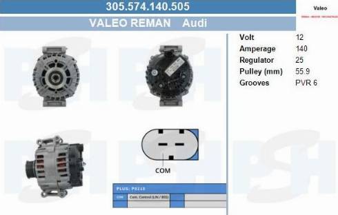 PSH 305.574.140.505 - Alternator car-mod.net