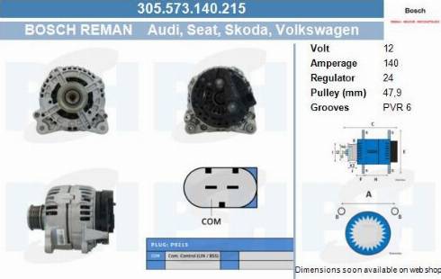 PSH 305.573.140.215 - Alternator car-mod.net