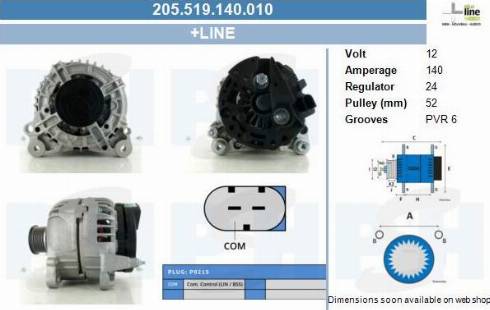PSH 205.519.140.010 - Alternator car-mod.net