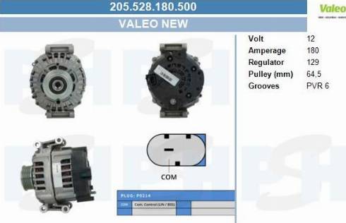PSH 205.528.180.500 - Alternator car-mod.net