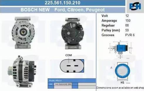 PSH 225.561.150.210 - Alternator car-mod.net