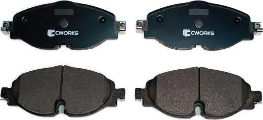Cworks C11CR0002 - Brake Pad Set, disc brake car-mod.net