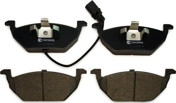Cworks C11CR0074 - Brake Pad Set, disc brake car-mod.net