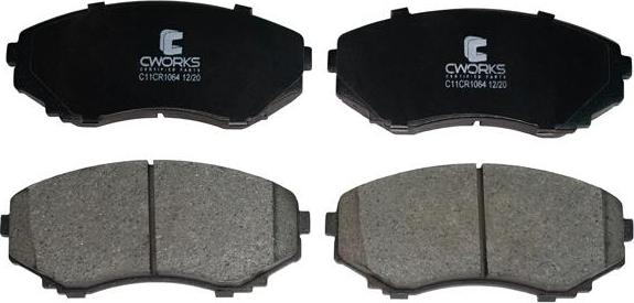 Cworks C11CR1064 - Brake Pad Set, disc brake car-mod.net